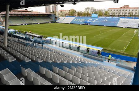 Le stade 'Stadio Paolo Mazza' photographié avant un match de football entre l'Italie et les flammes rouges de Belgique, le mardi 10 avril 2018, à Ferrara, en Italie, le cinquième des 8 jeux de qualification pour la coupe du monde féminine 2019. BELGA PHOTO DAVID CATRY Banque D'Images