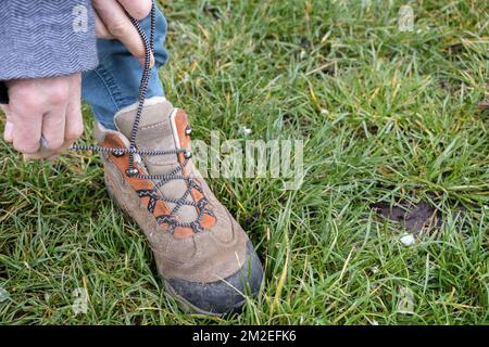 Chaussures de randonneurs | Chaussours de randonneurs 15/04/2018 Banque D'Images