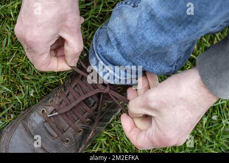 Chaussures de randonneurs | Chaussours de randonneurs 15/04/2018 Banque D'Images