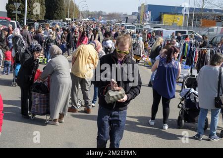 Marché aux puces | Brocante 15/04/2018 Banque D'Images