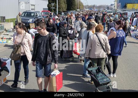 Marché aux puces | Brocante 15/04/2018 Banque D'Images