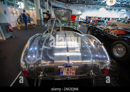 Des supervoitures du monde entier ont été exposées au Grimaldi Forum à l'occasion du Top marques, ce week-end à Monaco. | des supercars venant des quatre pièces du monde exposés au Grimaldi Forum à l'occasion du salon Top marques, ce week end à Monaco. 20/04/2018 Banque D'Images