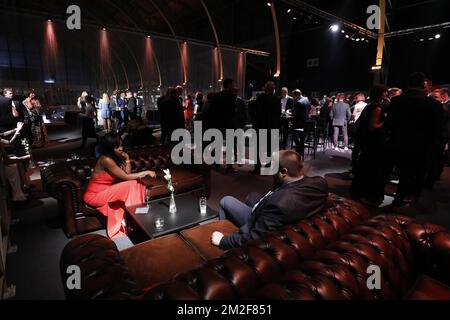 L'illustration montre l'après-partie de la troisième édition de la soirée de gala du joueur professionnel de football de l'année 2018, le lundi 14 mai 2018, à Bruxelles. BELGA PHOTO THIERRY ROGE Banque D'Images