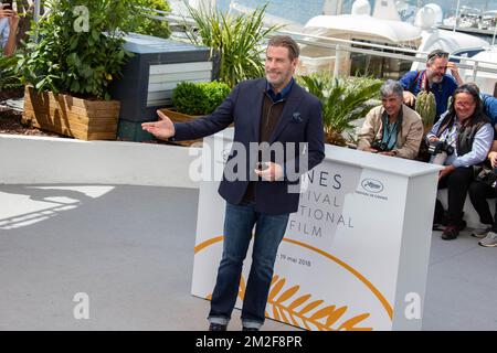 John Travolta participe à la séance photo « rendez-vous avec John Travolta - Gotti » lors du Festival annuel de Cannes 71st au Palais des Festivals | John Travolta assiste au photocall « rendez-vous avec John Travolta - Gotti » lors de la 71ème édition du Festival de Cannes au Palais des Festivals. 14/05/2018 Banque D'Images