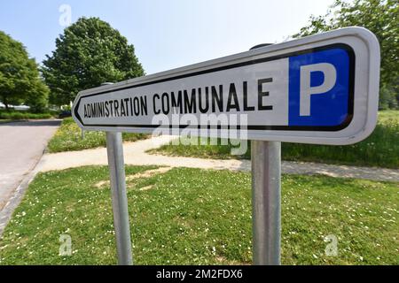 Utilitaires publics | Services communaux 05/05/2018 Banque D'Images