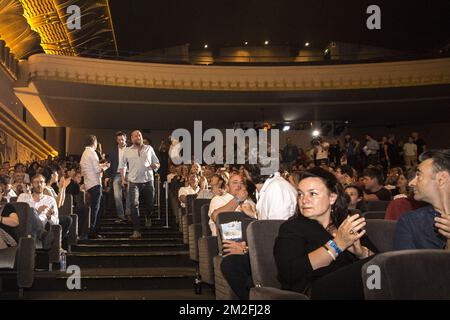 François Damiens photographié lors de la première du film « mon Ket », le premier film réalisé par François Damiens, au complexe cinématographique UGC à Bruxelles, le samedi 26 mai 2018. BELGA PHOTO HATIM KAGHAT Banque D'Images