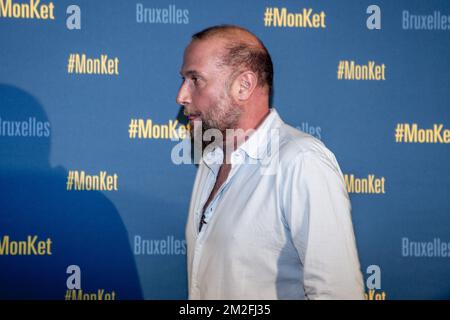 François Damiens photographié lors de la première du film « mon Ket », le premier film réalisé par François Damiens, au complexe cinématographique UGC à Bruxelles, le samedi 26 mai 2018. BELGA PHOTO HATIM KAGHAT Banque D'Images