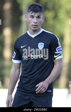 Ruslan Malinovski de Genk photographié lors d'un match amical, le premier de la nouvelle saison 2018-2019 pour KRC Genk, contre Bregel Sport, à Genk, le mercredi 27 juin 2018. BELGA PHOTO YORICK JANSENS Banque D'Images