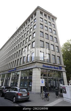 L'illustration montre le siège de la Deutsche Bank à Bruxelles, le jeudi 12 juillet 2018. BELGA PHOTO NICOLAS MATERLINCK Banque D'Images