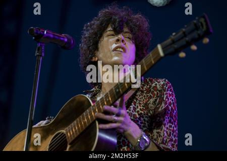 LP (Laura Pergolizzi ) en concert au Festival de Jazz de Nice. | LP (Laura Pergolizzi ) en concert au Nice Jazz Festival. 21/07/2018 Banque D'Images