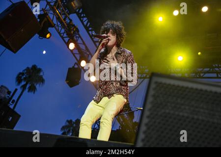 LP (Laura Pergolizzi ) en concert au Festival de Jazz de Nice. | LP (Laura Pergolizzi ) en concert au Nice Jazz Festival. 21/07/2018 Banque D'Images