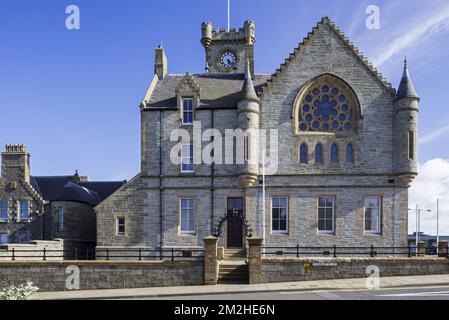 19th Century Lerwick Town Hall, Shetland Islands, Écosse, Royaume-Uni | Hôtel de ville de Lerwick, Shetland, Ecosse 12/06/2018 Banque D'Images