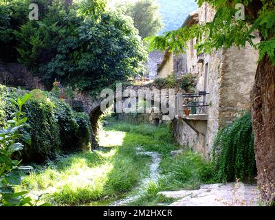 St guilhem le désert | St guilhem le désert (34) hérault 17/08/2018 Banque D'Images