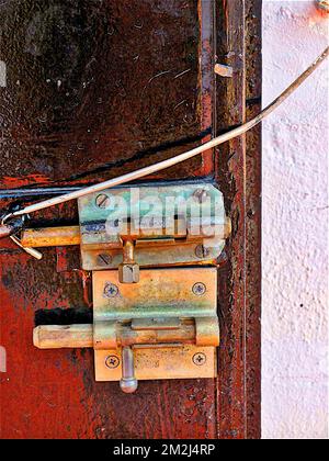 Ferme-porte | Fermette par verrou 25/08/2018 Banque D'Images