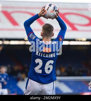 Oldham, Lancashire, Angleterre 11th décembre 2022, Oldham’s Mark Kitching, lors du club de football Athletic d’Oldham V Tortey United football Club à Boundary Park, dans la Ligue nationale (Credit image: ©Cody Froggatt) Banque D'Images