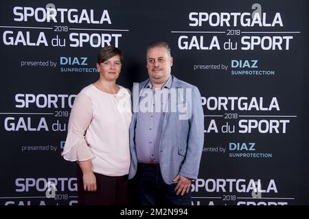 L'illustration montre l'invité sur le tapis rouge lors de la soirée de gala pour le sport des femmes et des hommes de l'année 2018, samedi 22 décembre 2018, à Bruxelles. BELGA PHOTO BELGA PHOTO DE PISCINE LAURIE DIEFFEMB Banque D'Images