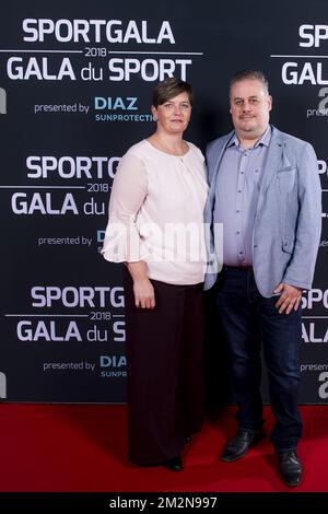 L'illustration montre l'invité sur le tapis rouge lors de la soirée de gala pour le sport des femmes et des hommes de l'année 2018, samedi 22 décembre 2018, à Bruxelles. BELGA PHOTO BELGA PHOTO DE PISCINE LAURIE DIEFFEMB Banque D'Images