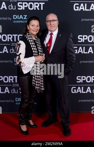 L'ancien athlète Baron Gaston Roelants photographié sur le tapis rouge lors de la soirée de gala pour les prix sportifs hommes et femmes de l'année 2018, samedi 22 décembre 2018, à Bruxelles. BELGA PHOTO BELGA PHOTO DE PISCINE LAURIE DIEFFEMB Banque D'Images