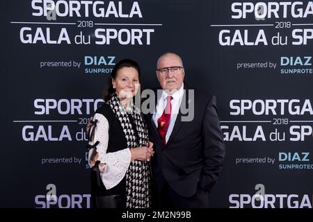 L'ancien athlète Baron Gaston Roelants photographié sur le tapis rouge lors de la soirée de gala pour les prix sportifs hommes et femmes de l'année 2018, samedi 22 décembre 2018, à Bruxelles. BELGA PHOTO BELGA PHOTO DE PISCINE LAURIE DIEFFEMB Banque D'Images