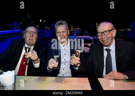 L'ancien athlète Baron Gaston Roelants, William Van Dyck et Roger Moens sont vus lors de la soirée de gala pour les femmes et hommes sportifs de l'année 2018, le samedi 22 décembre 2018, à Bruxelles. BELGA PHOTO LAURIE DIEFFEMBACQ-JASPER JACOBS-GREGORY VAN GANSEN-PHILIPPE CROCHET Banque D'Images