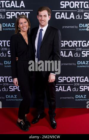 L'illustration montre l'invité sur le tapis rouge lors de la soirée de gala pour le sport des femmes et des hommes de l'année 2018, samedi 22 décembre 2018, à Bruxelles. BELGA PHOTO LAURIE DIEFFEMBACQ-JASPER JACOBS-GREGORY VAN GANSEN-PHILIPPE CROCHET Banque D'Images