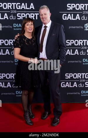 Vital Heynen photographié sur le tapis rouge avant la soirée de gala pour les femmes et hommes sportifs de l'année 2018, samedi 22 décembre 2018, à Bruxelles. BELGA PHOTO LAURIE DIEFFEMBACQ-JASPER JACOBS-GREGORY VAN GANSEN-PHILIPPE CROCHET Banque D'Images