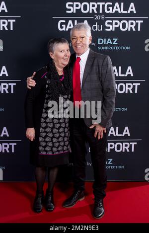 Jos Segaert photographié sur le tapis rouge avant la soirée de gala pour le sport féminin et masculin de l'année 2018, samedi 22 décembre 2018, à Bruxelles. BELGA PHOTO LAURIE DIEFFEMBACQ-JASPER JACOBS-GREGORY VAN GANSEN-PHILIPPE CROCHET Banque D'Images