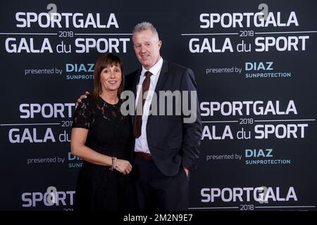 Vital Heynen photographié sur le tapis rouge avant la soirée de gala pour les femmes et hommes sportifs de l'année 2018, samedi 22 décembre 2018, à Bruxelles. BELGA PHOTO LAURIE DIEFFEMBACQ-JASPER JACOBS-GREGORY VAN GANSEN-PHILIPPE CROCHET Banque D'Images