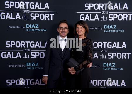 L'illustration montre l'invité sur le tapis rouge lors de la soirée de gala pour le sport des femmes et des hommes de l'année 2018, samedi 22 décembre 2018, à Bruxelles. BELGA PHOTO LAURIE DIEFFEMBACQ-JASPER JACOBS-GREGORY VAN GANSEN-PHILIPPE CROCHET Banque D'Images