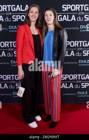 L'illustration montre l'invité sur le tapis rouge lors de la soirée de gala pour le sport des femmes et des hommes de l'année 2018, samedi 22 décembre 2018, à Bruxelles. BELGA PHOTO LAURIE DIEFFEMBACQ-JASPER JACOBS-GREGORY VAN GANSEN-PHILIPPE CROCHET Banque D'Images