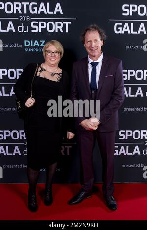 Marc Corstjens photographié sur le tapis rouge avant la soirée de gala pour les femmes et hommes sportifs de l'année 2018, samedi 22 décembre 2018, à Bruxelles. BELGA PHOTO LAURIE DIEFFEMBACQ-JASPER JACOBS-GREGORY VAN GANSEN-PHILIPPE CROCHET Banque D'Images