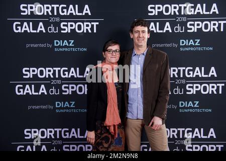 L'illustration montre l'invité sur le tapis rouge lors de la soirée de gala pour le sport des femmes et des hommes de l'année 2018, samedi 22 décembre 2018, à Bruxelles. BELGA PHOTO LAURIE DIEFFEMBACQ-JASPER JACOBS-GREGORY VAN GANSEN-PHILIPPE CROCHET Banque D'Images