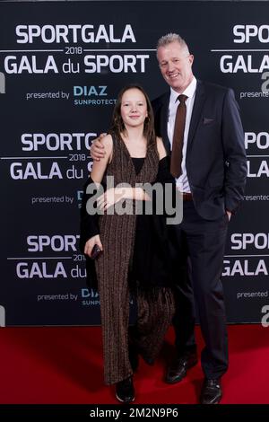 Vital Heynen photographié sur le tapis rouge avant la soirée de gala pour les femmes et hommes sportifs de l'année 2018, samedi 22 décembre 2018, à Bruxelles. BELGA PHOTO LAURIE DIEFFEMBACQ-JASPER JACOBS-GREGORY VAN GANSEN-PHILIPPE CROCHET Banque D'Images