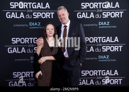 Vital Heynen photographié sur le tapis rouge avant la soirée de gala pour les femmes et hommes sportifs de l'année 2018, samedi 22 décembre 2018, à Bruxelles. BELGA PHOTO LAURIE DIEFFEMBACQ-JASPER JACOBS-GREGORY VAN GANSEN-PHILIPPE CROCHET Banque D'Images