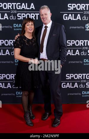 Vital Heynen photographié sur le tapis rouge avant la soirée de gala pour les femmes et hommes sportifs de l'année 2018, samedi 22 décembre 2018, à Bruxelles. BELGA PHOTO LAURIE DIEFFEMBACQ-JASPER JACOBS-GREGORY VAN GANSEN-PHILIPPE CROCHET Banque D'Images