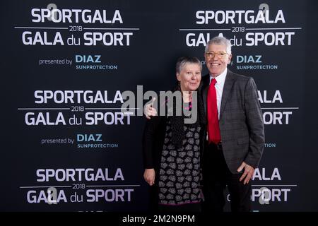 Jos Segaert pictured on the red carpet ahead of ahead of the gala evening for the sport women and men of the year 2018 awards, Saturday 22 December 2018, in Brussels. BELGA PHOTO LAURIE DIEFFEMBACQ-JASPER JACOBS-GREGORY VAN GANSEN-PHILIPPE CROCHET Stock Photo