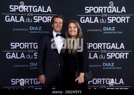 Le marin belge Evi Van Acker photographié sur le tapis rouge avant la soirée de gala pour les femmes et hommes sportifs de l'année 2018, samedi 22 décembre 2018, à Bruxelles. BELGA PHOTO LAURIE DIEFFEMBACQ-JASPER JACOBS-GREGORY VAN GANSEN-PHILIPPE CROCHET Banque D'Images