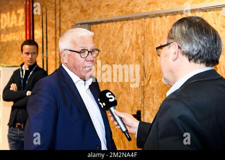 Quick-Step Floors CEO Patrick Lefevere talks to the press ahead of the gala evening for the sport women and men of the year 2018 awards, Saturday 22 December 2018, in Brussels. BELGA PHOTO LAURIE DIEFFEMBACQ-JASPER JACOBS-GREGORY VAN GANSEN-PHILIPPE CROCHET Stock Photo