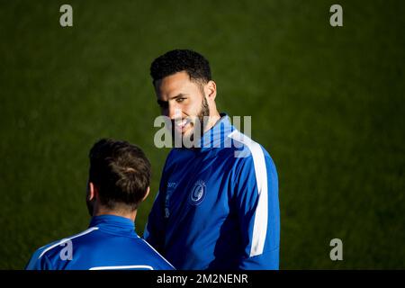 Dylan Bronn de Gent photographié pendant la première journée du camp d'entraînement d'hiver de l'équipe belge de football de première division KAA Gent, à Oliva, Espagne, samedi 05 janvier 2019. BELGA PHOTO JASPER JACOBS Banque D'Images