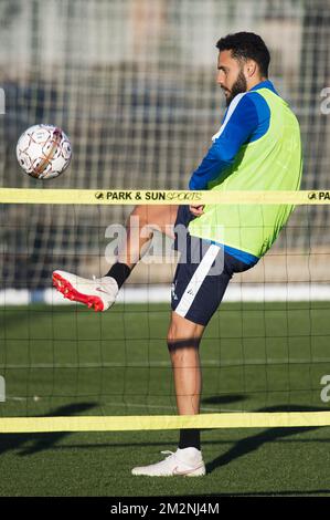 Dylan Bronn de Gent photographié pendant la quatrième journée du camp d'entraînement d'hiver de l'équipe belge de football de première division KAA Gent, à Oliva, Espagne, le mardi 08 janvier 2019. BELGA PHOTO JASPER JACOBS Banque D'Images