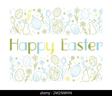 Happy Easter Vector coloré symbole logo isolé sur Fond blanc. Illustration de Vecteur