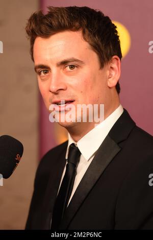 Acteur et chanteur Niels Destadsbader photographié lors du spectacle de remise des prix 'Gala van de Gouden K's', organisé par la chaîne de télévision flamande pour enfants Ketnet, samedi 26 janvier 2019 à Anvers. BELGA PHOTO LUC CLAESSEN Banque D'Images