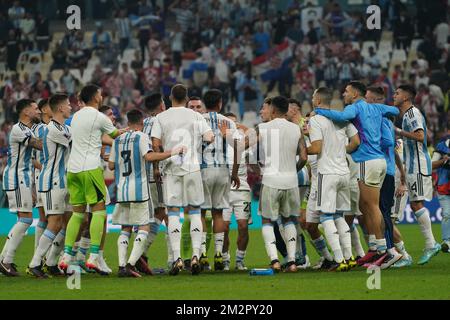 Lusail, Qatar. Coupe du monde de la FIFA. Correspondance 61. Argentine contre Croatie. 13th décembre 2022. Banque D'Images