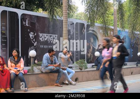 Complexe de Nandan pendant le Festival international du film de Kolkata (KIFF). Nandan, Département de l'information et des affaires culturelles, Gouvernement de l'Ouest B. Banque D'Images