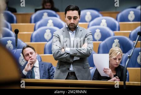 LA HAYE - Mahir Alkaya (SP), Henk Nijboer (PvdA) et Attje Kuiken (PvdA) lors d'un débat sur le Mémorandum d'automne 2022. ANP BART MAAT pays-bas hors - belgique hors Banque D'Images
