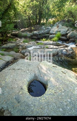 Cascada del Caozo, Valle del Jerte, produits espagnols d'intérêt culturel, Cáceres, Estrémadure, Espagne, Europe Banque D'Images