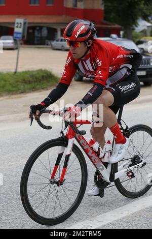 Belge Jan Bakelants de Team Sunweb photographié en action pendant la sixième étape de l'édition 101st de la course de vélo Giro d'Italia, 238km de Cassino à San Giovanni Rotondo, Italie, jeudi 16 mai 2019. BELGA PHOTO YUZURU SUNADA FRANCE OUT Banque D'Images