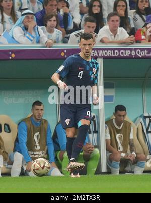 12/13/2022, Lusail Iconic Stadium, Doha, QAT, World Cup FIFA 2022, semi-finals, Argentina vs Croatia, in the picture Croatia's midfielder Ivan Perisic Stock Photo