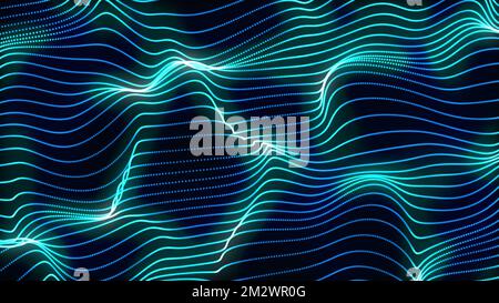Fond d'onde de forme de trapcode bleu ciel. Texture d'onde numérique créative Banque D'Images