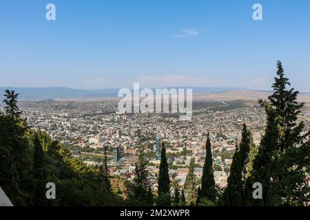 Belle vue panoramique de Tbilissi en Géorgie Banque D'Images